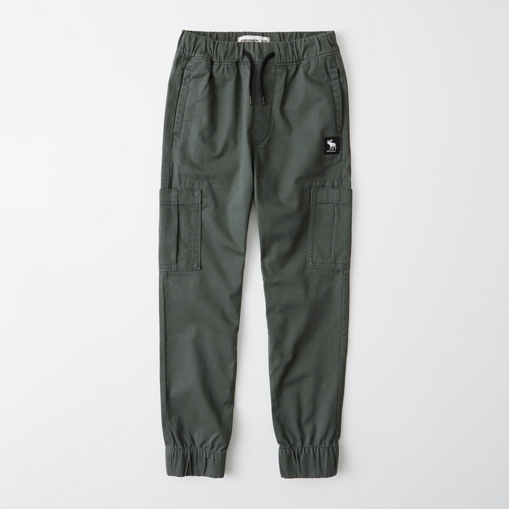 twill utility joggers