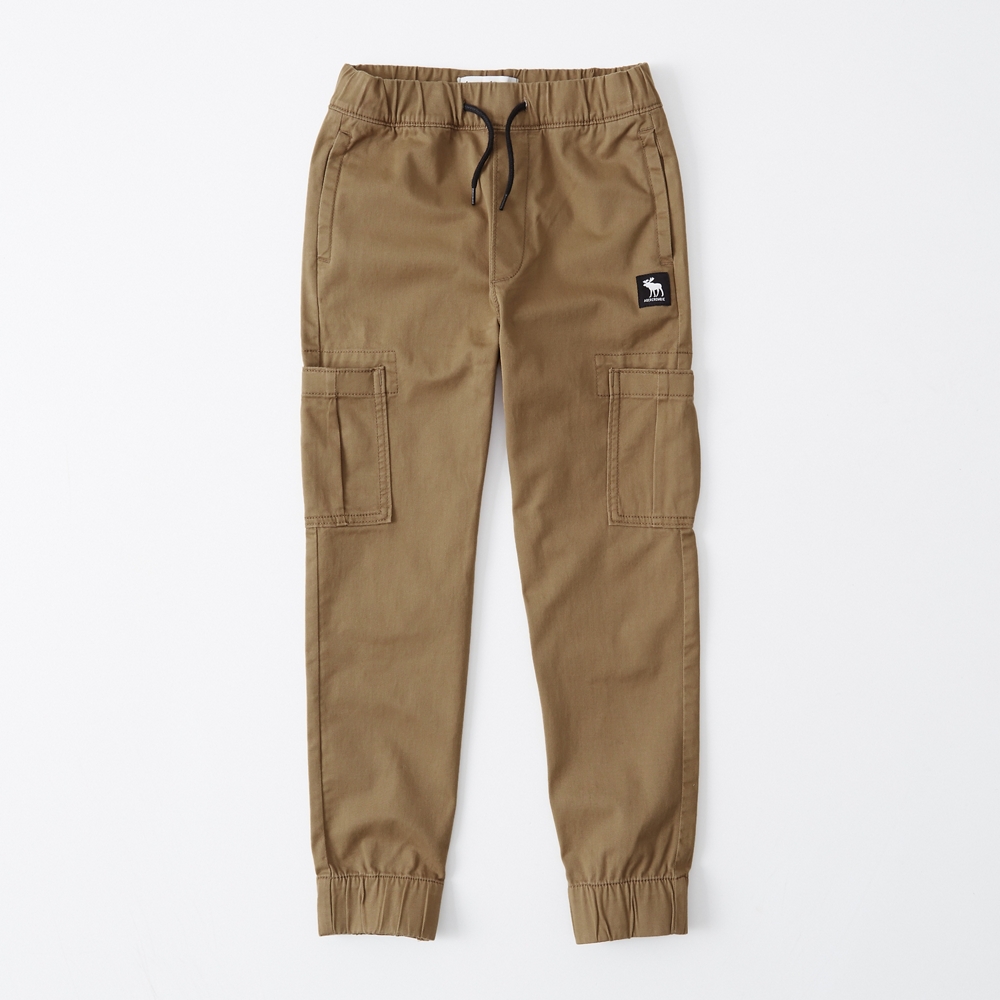 twill utility joggers