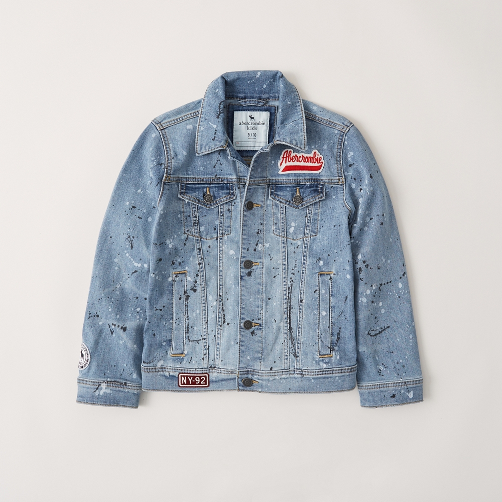 4 foot sleeve jean jacket