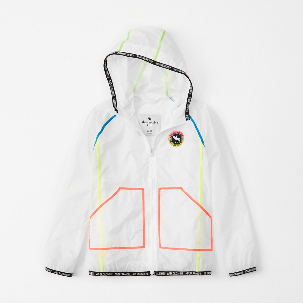 clear windbreaker