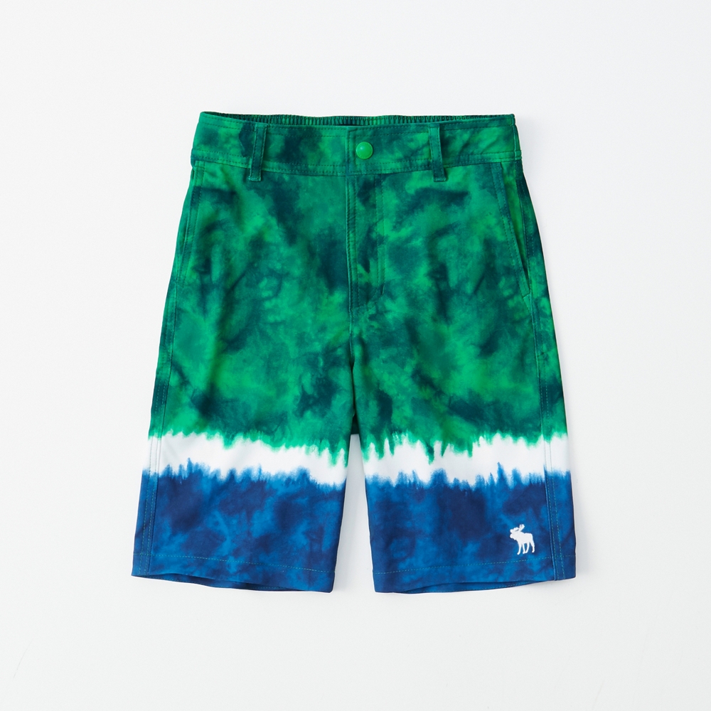 fast-drying printed swim shorts