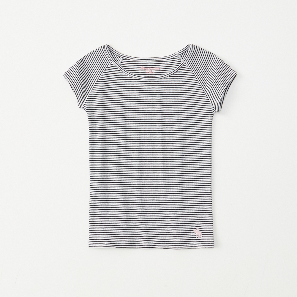 stripe short-sleeve ribbed icon tee