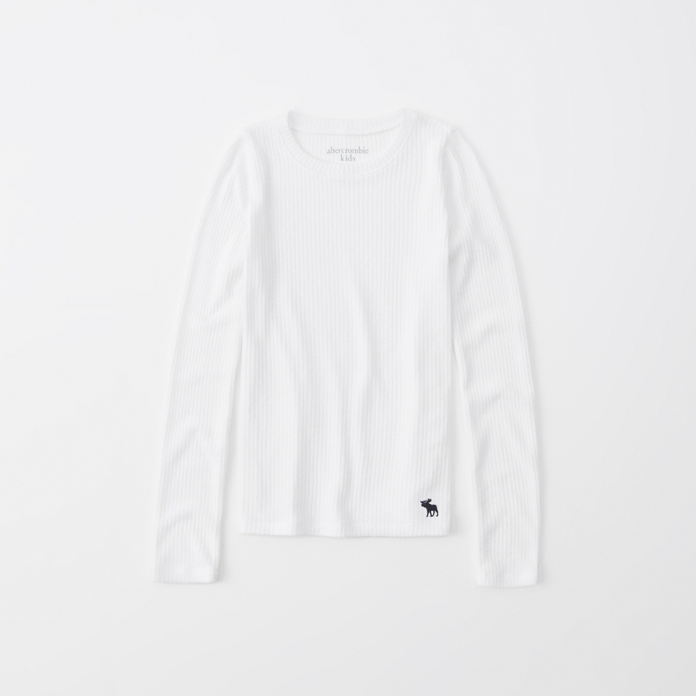ribbed long-sleeve icon tee