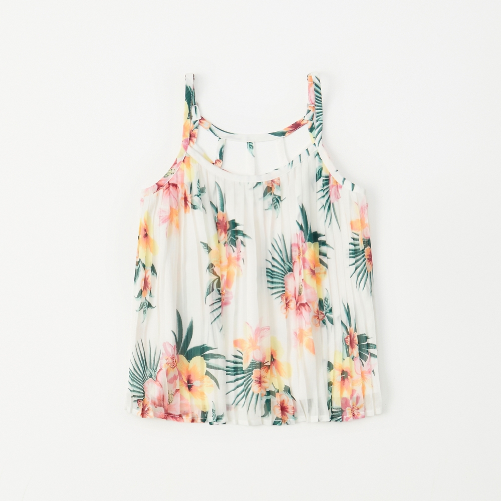 pleated pattern cami