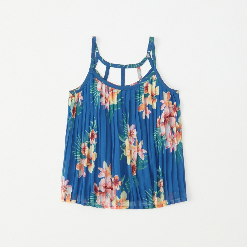 pleated pattern cami