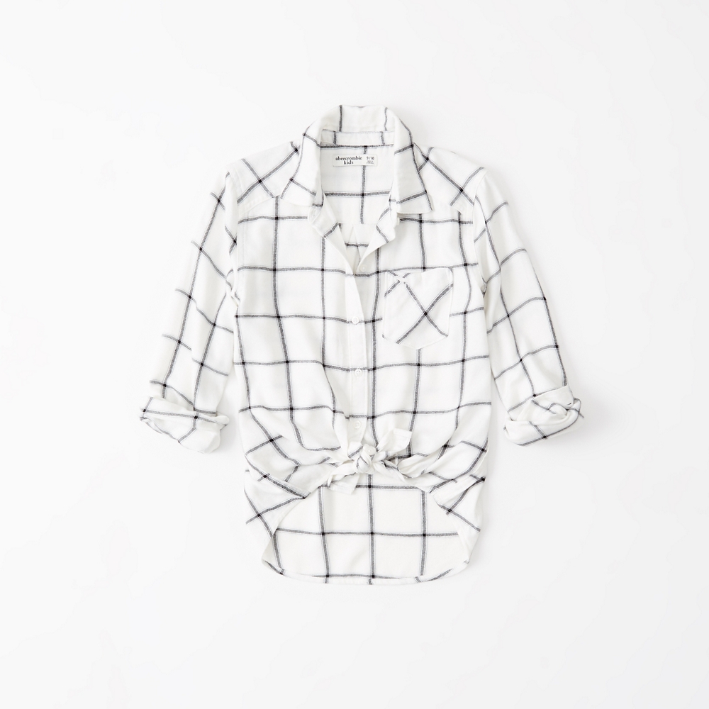 long-sleeve plaid shirt