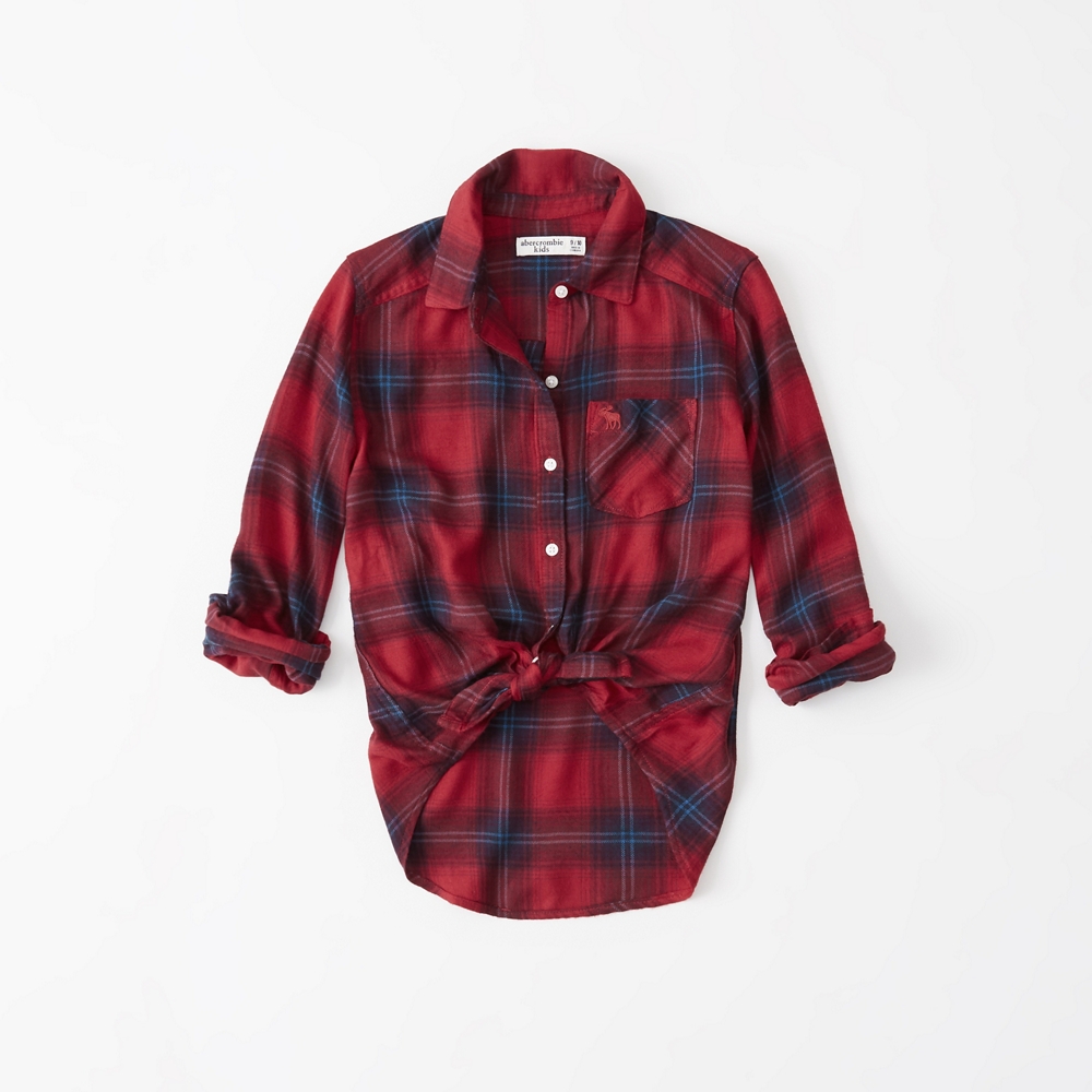 long-sleeve plaid shirt
