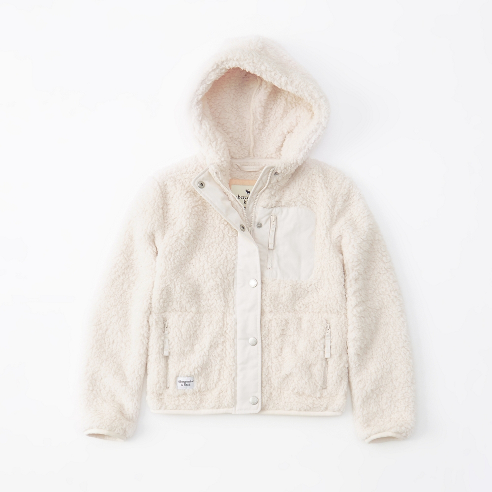 exterior sherpa fleece jacket