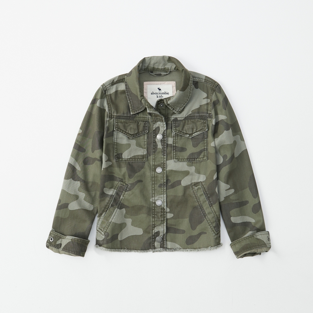 cropped camo jacket