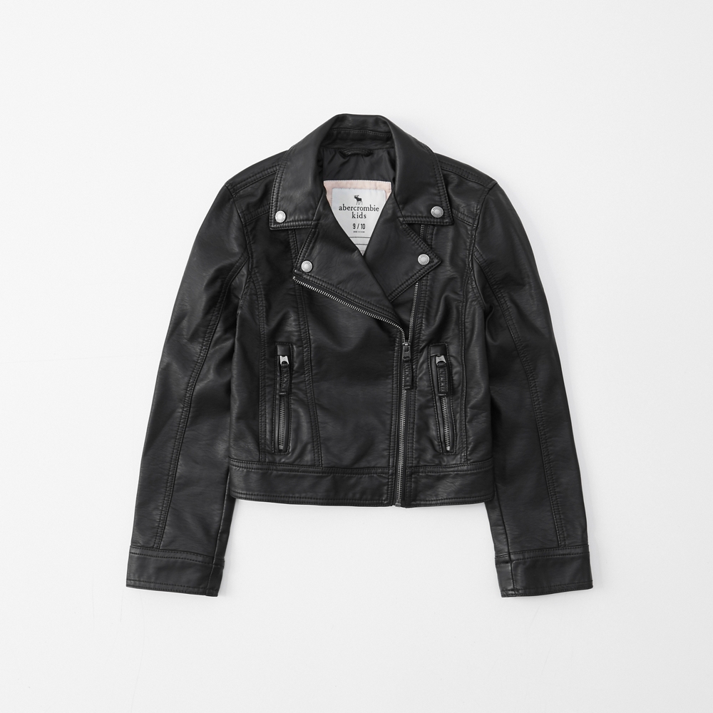 faux leather moto jacket
