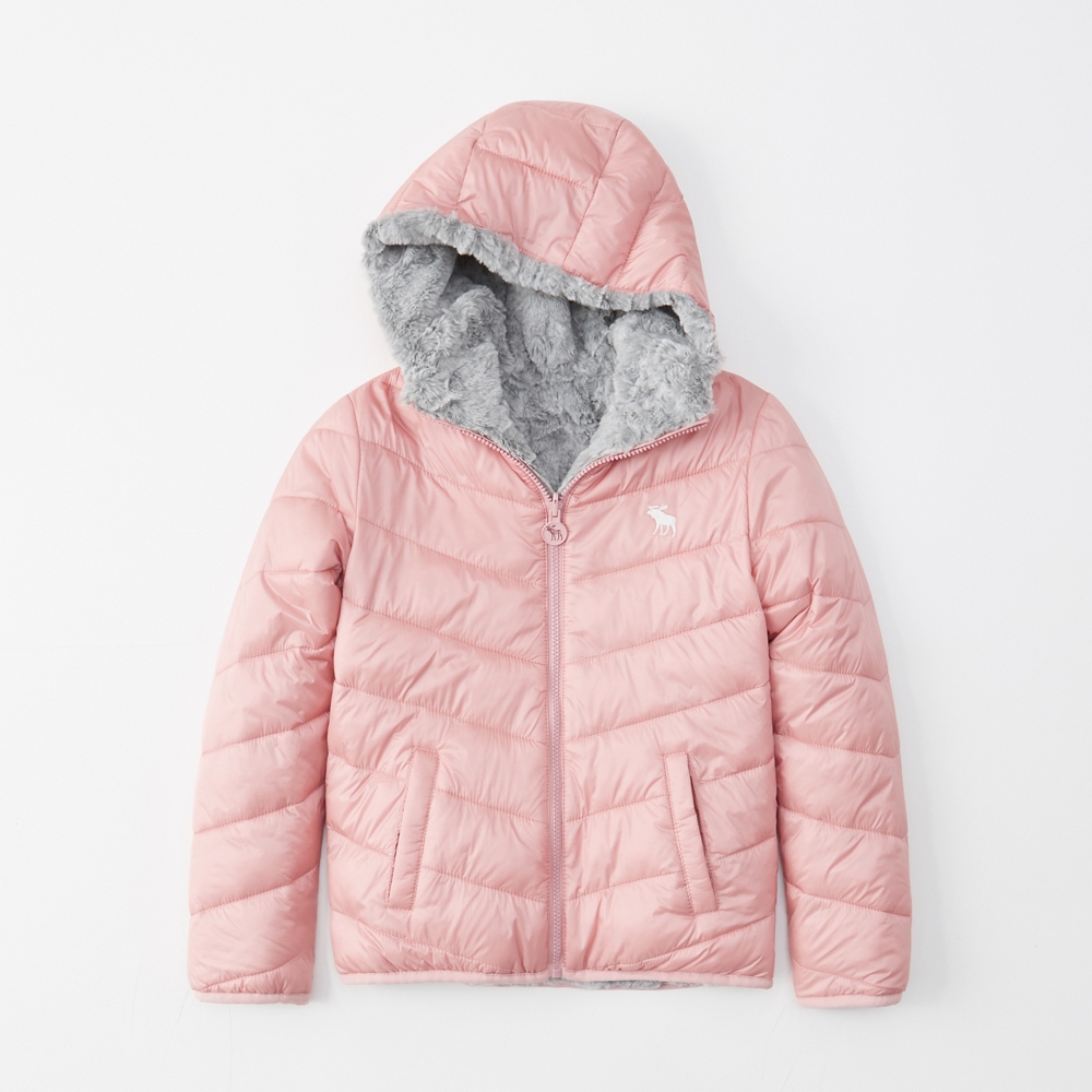 the a&f reversible cozy puffer