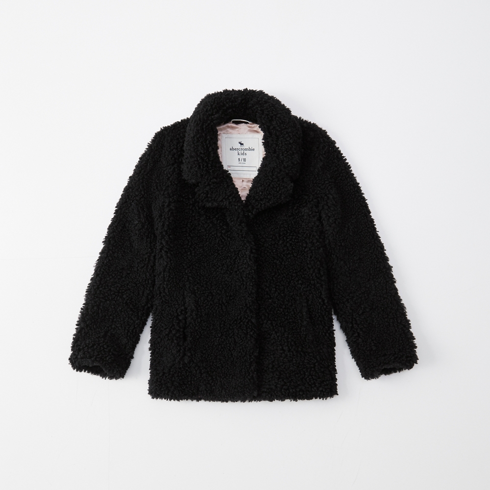 sherpa fleece teddy coat