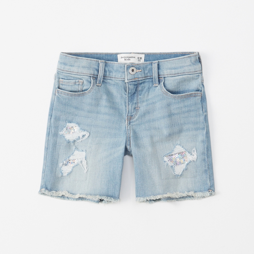 sequin play-length shorts