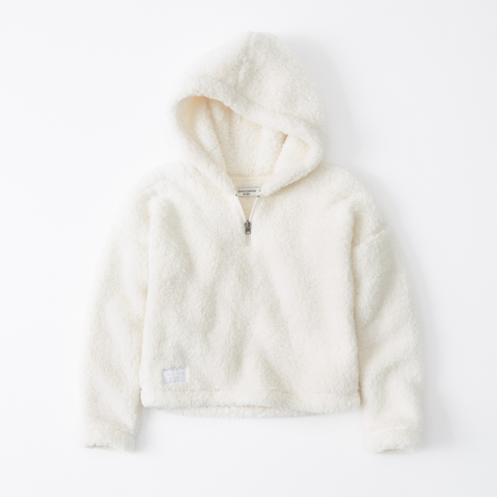 sherpa quarter-zip sweatshirt