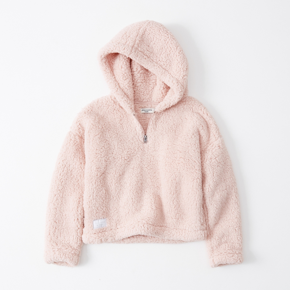 sherpa quarter zip hoodie