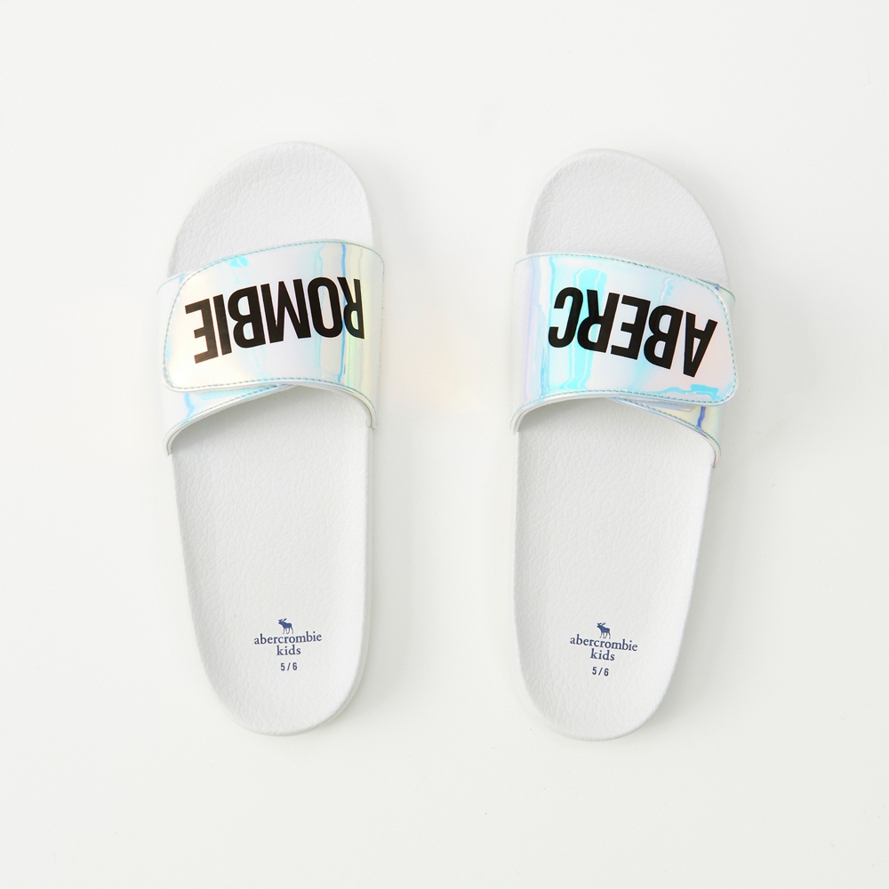 logo slide sandals
