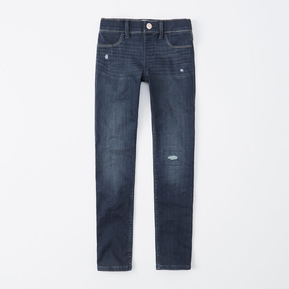 ripped pull-on jean legging