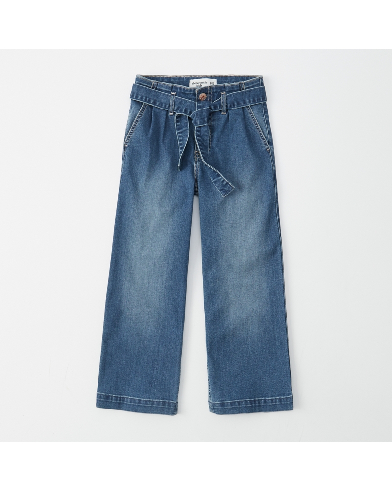 girls paperbag waist jeans girls bottoms