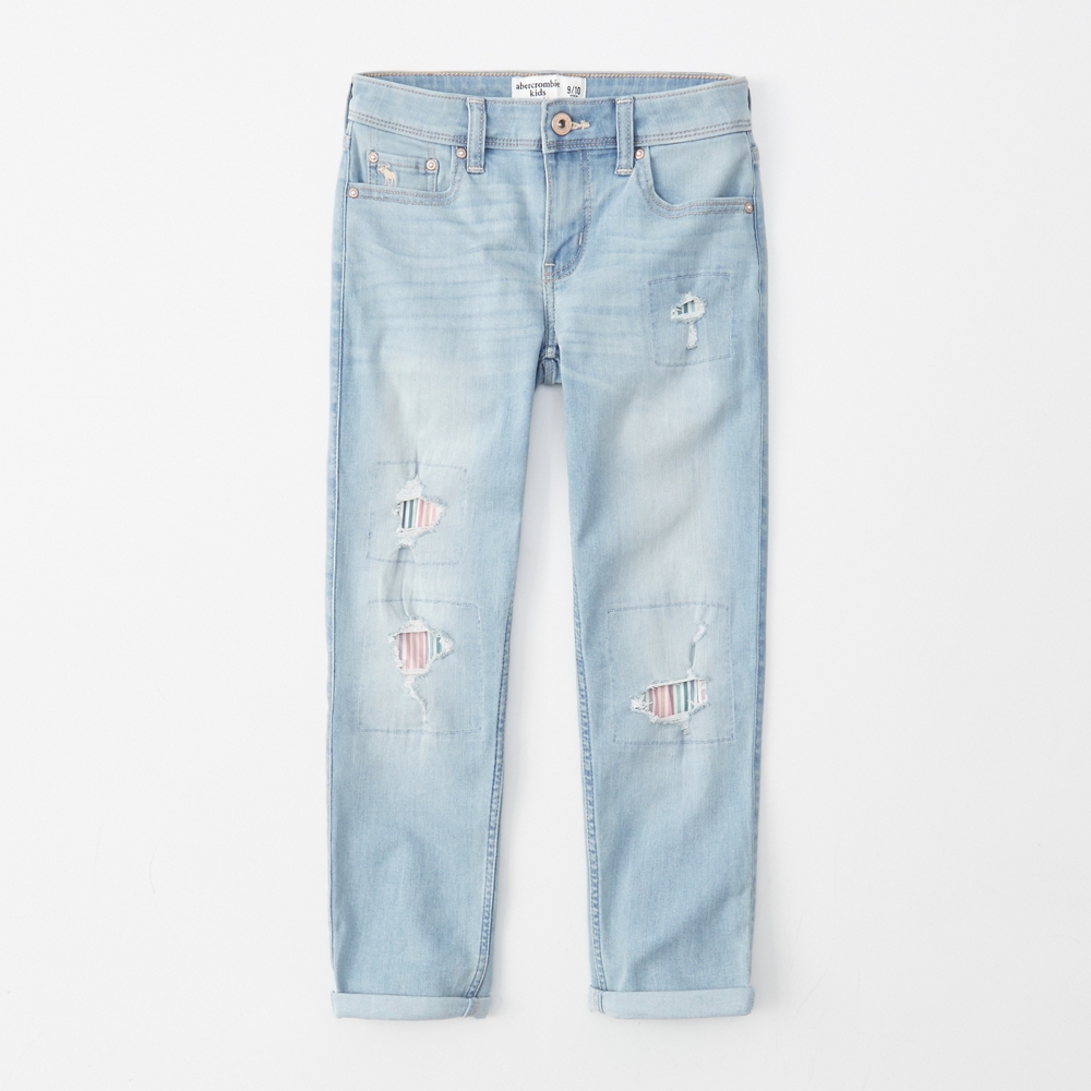 ripped girlfriend jeans