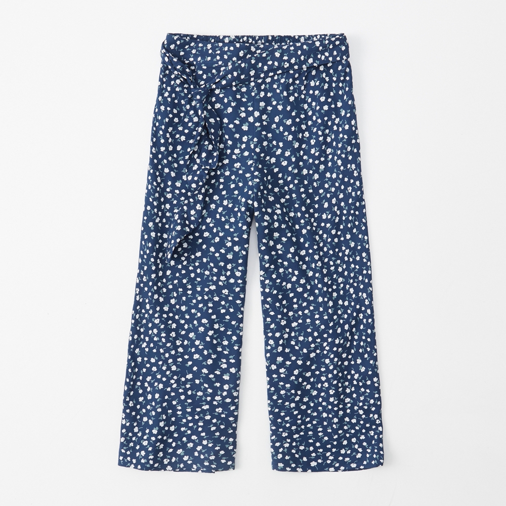 cropped wide leg pants