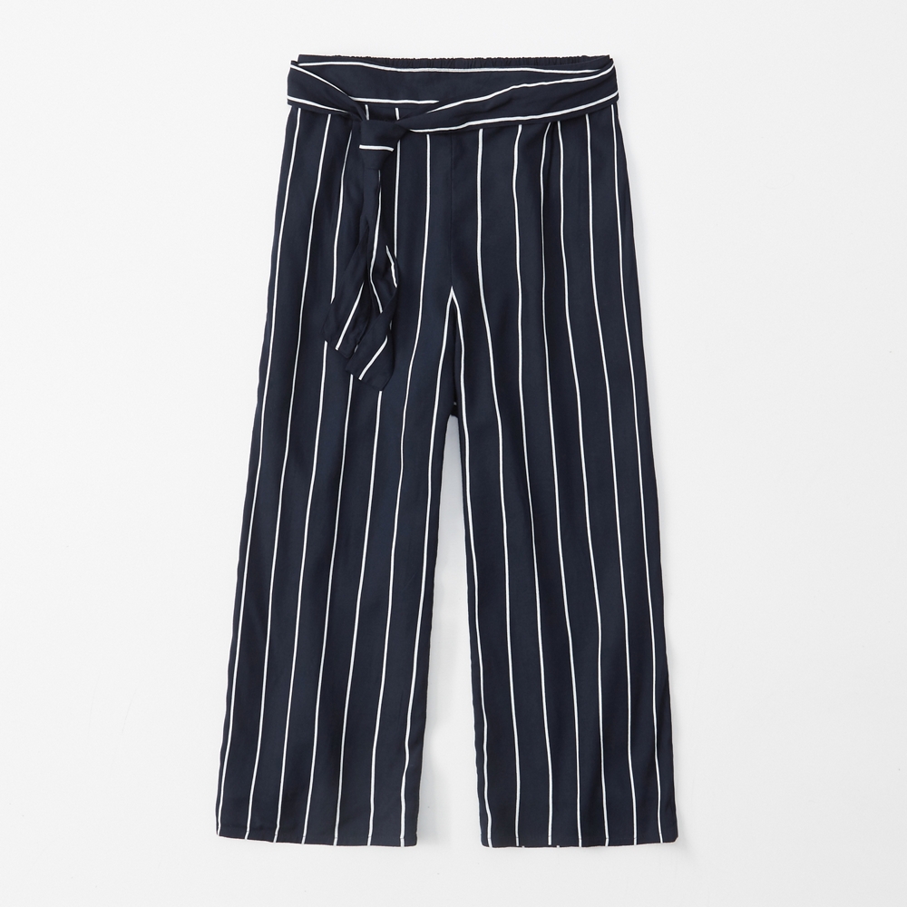 cropped wide leg pants