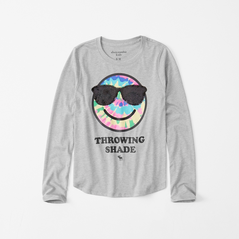 flip sequin long-sleeve tee