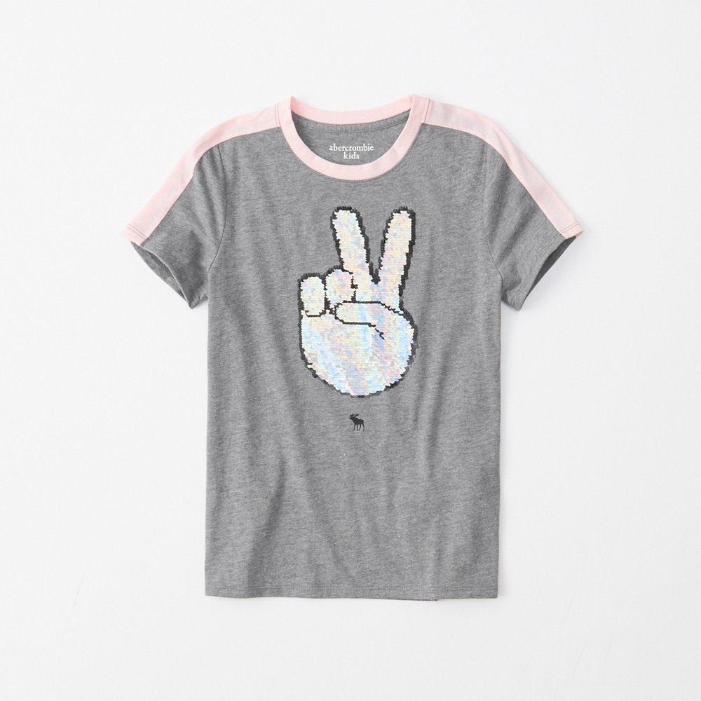 sporty flip sequin tee