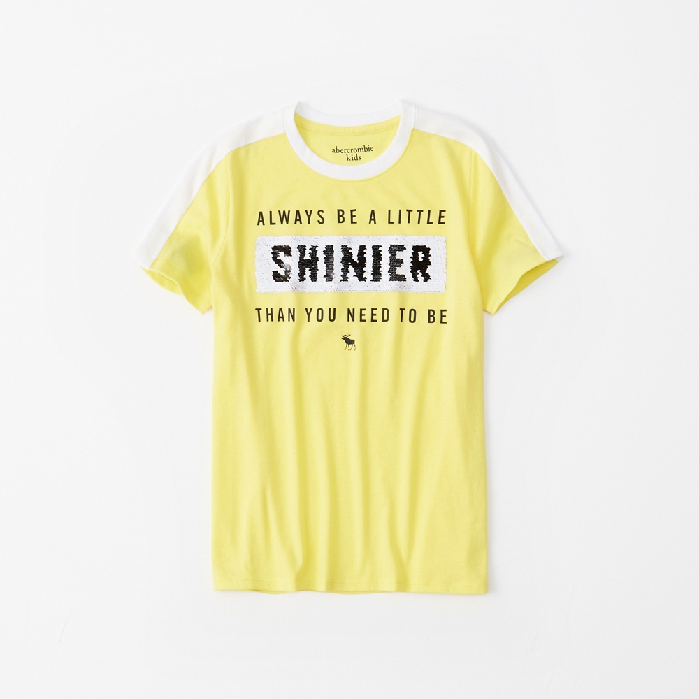 sporty flip sequin tee