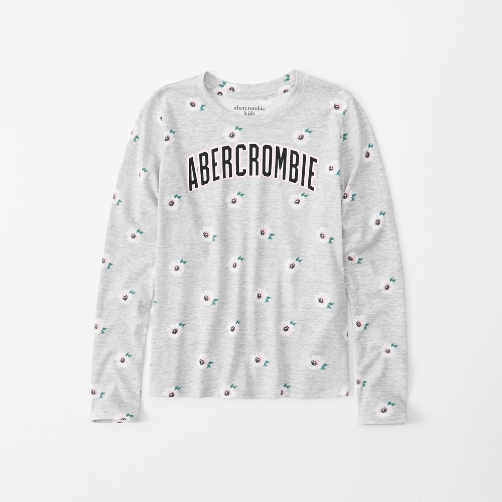 long-sleeve logo tee