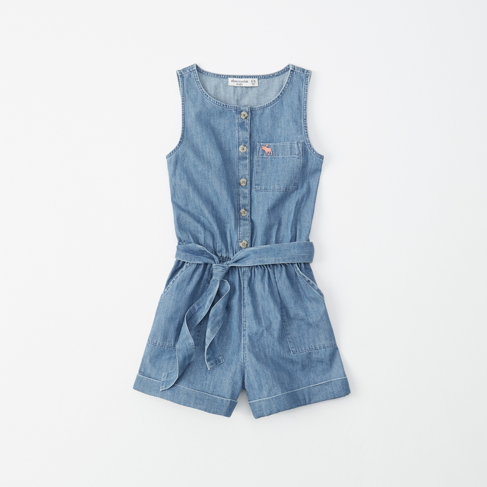 button-up wrap-front romper