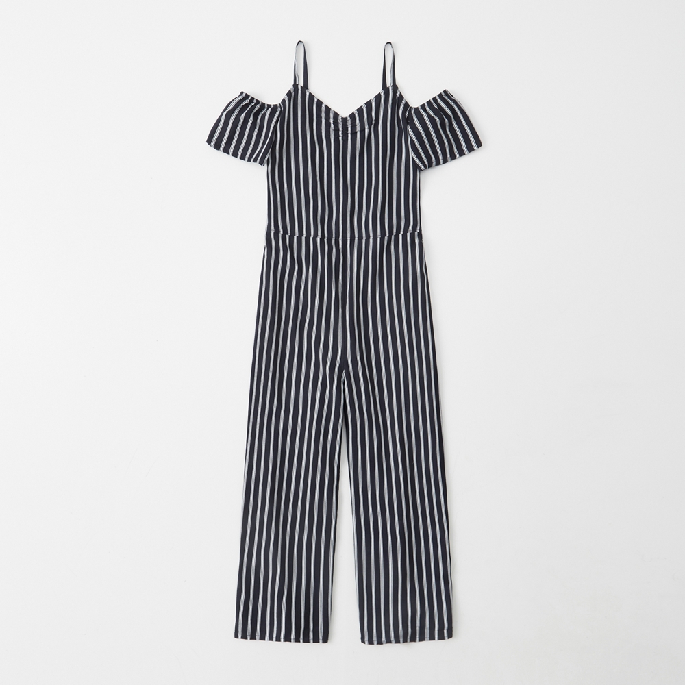 off-the-shoulder cropped jumpsuit