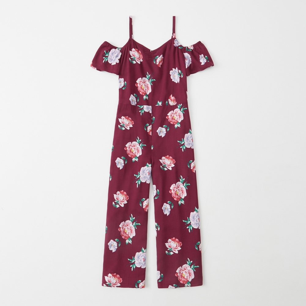 off-the-shoulder cropped jumpsuit