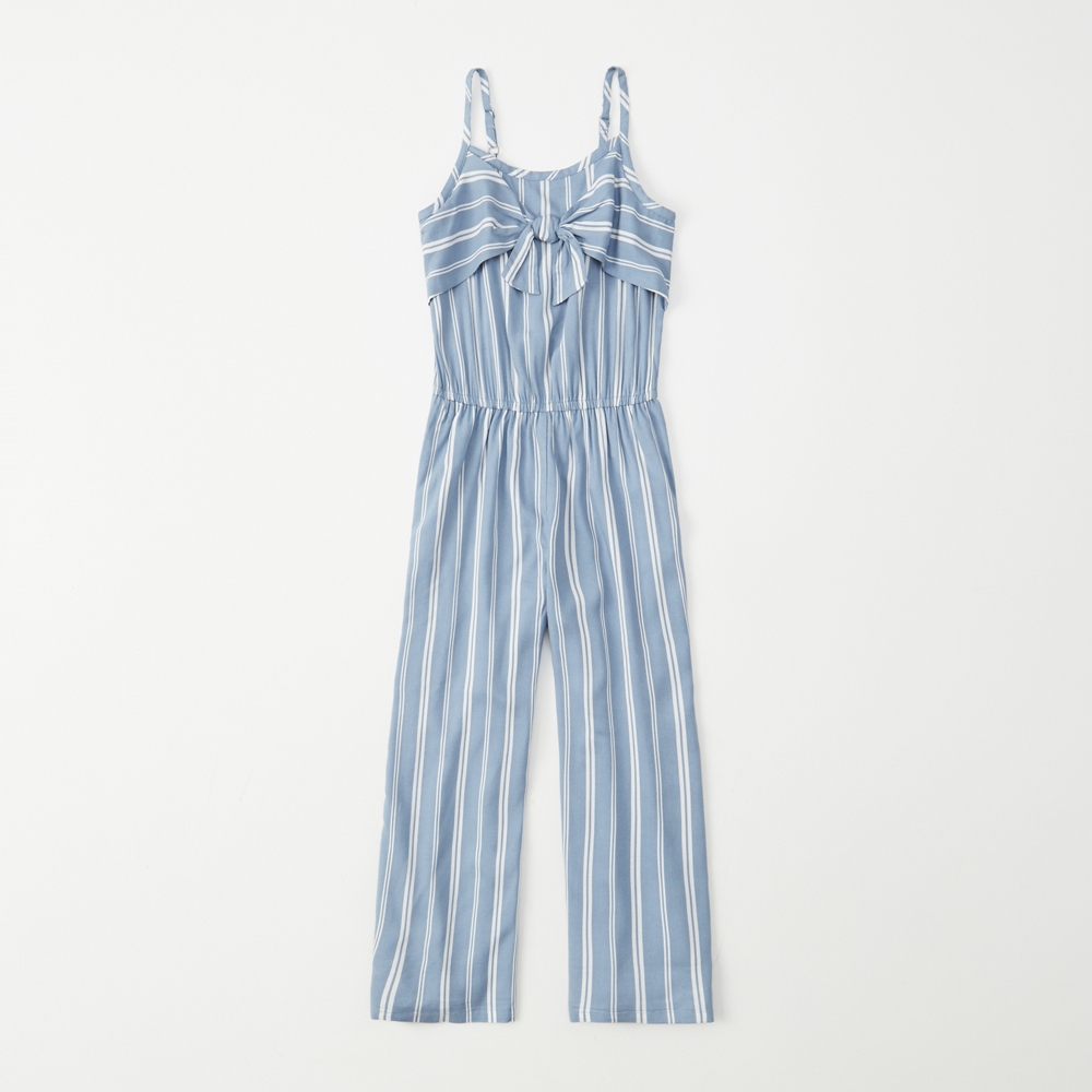 strappy tie-front jumpsuit