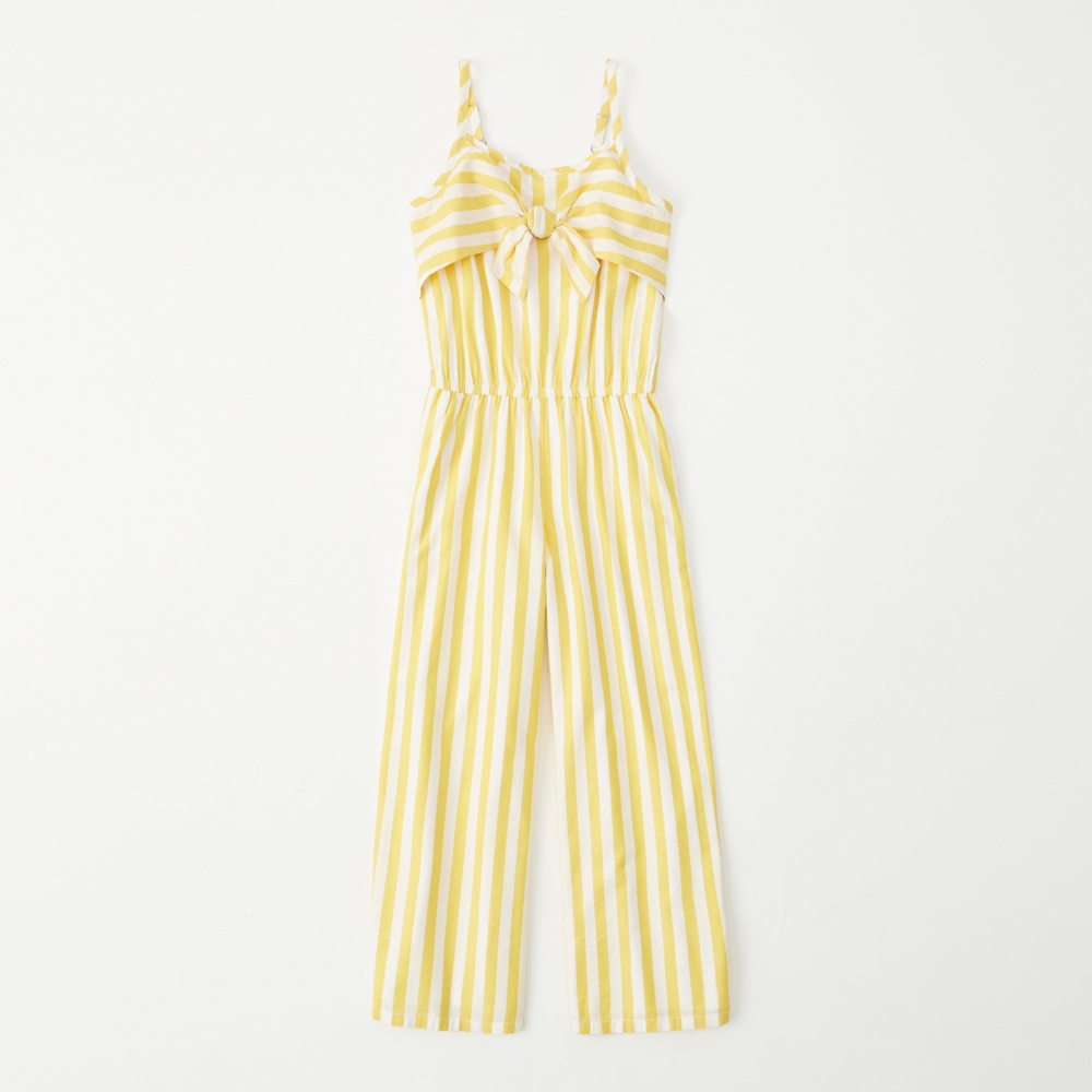 strappy tie-front jumpsuit