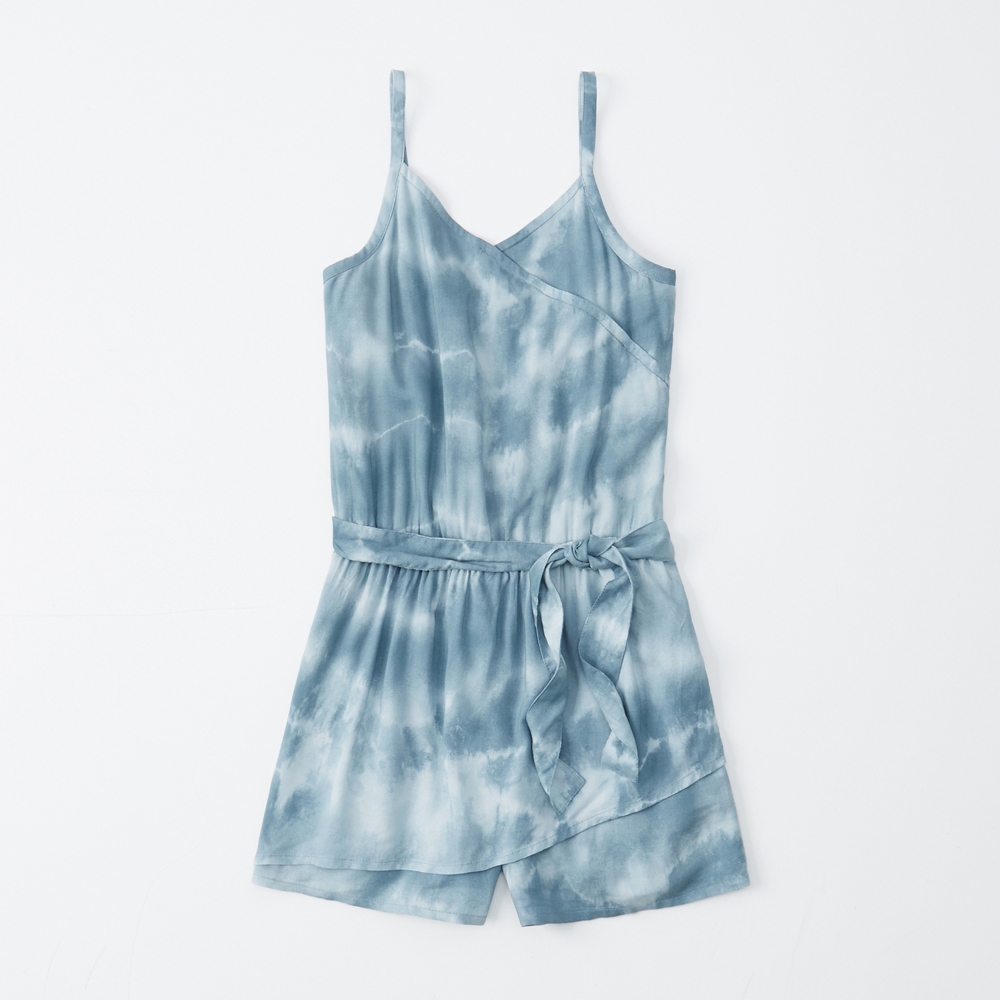 tie-waist romper