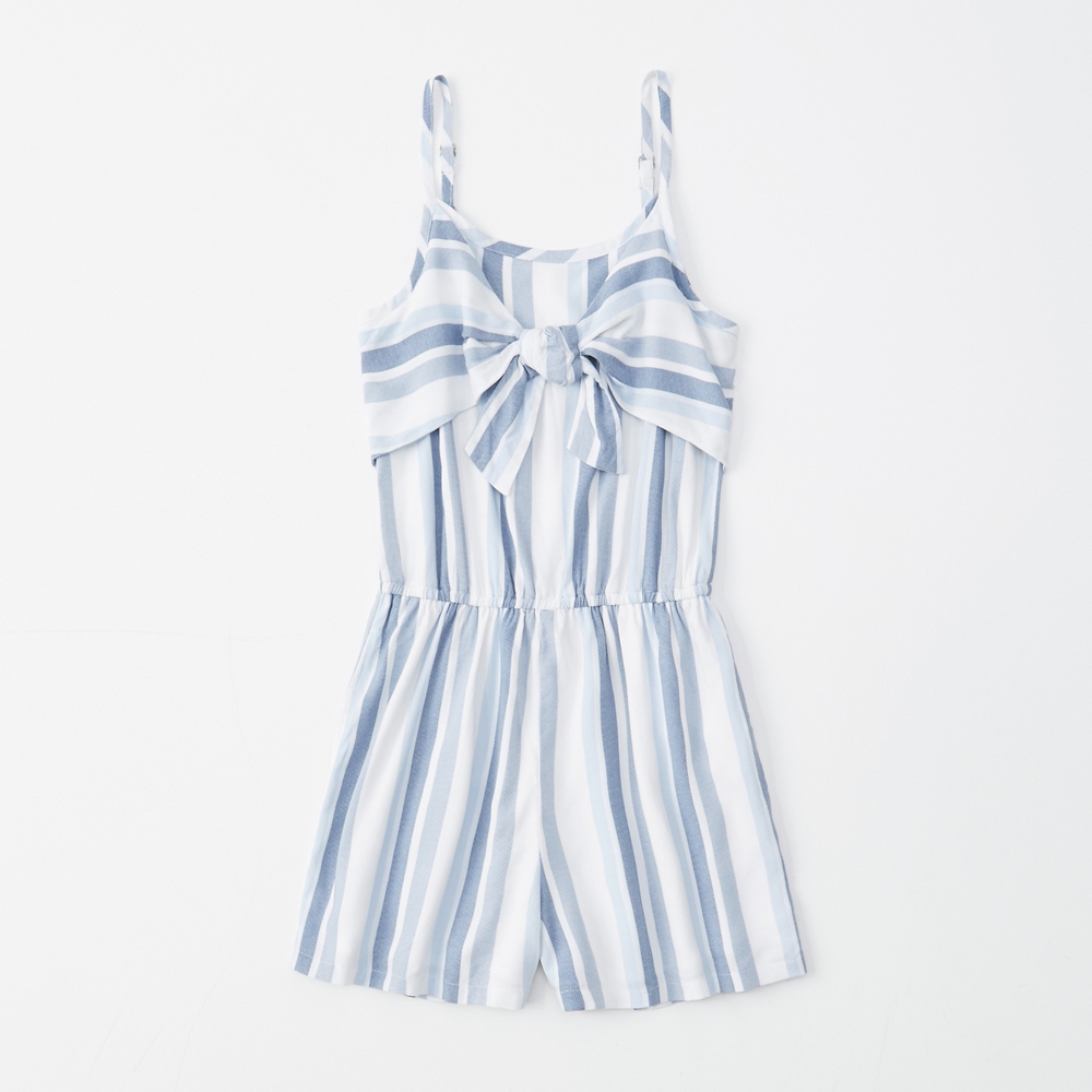 tie-front romper