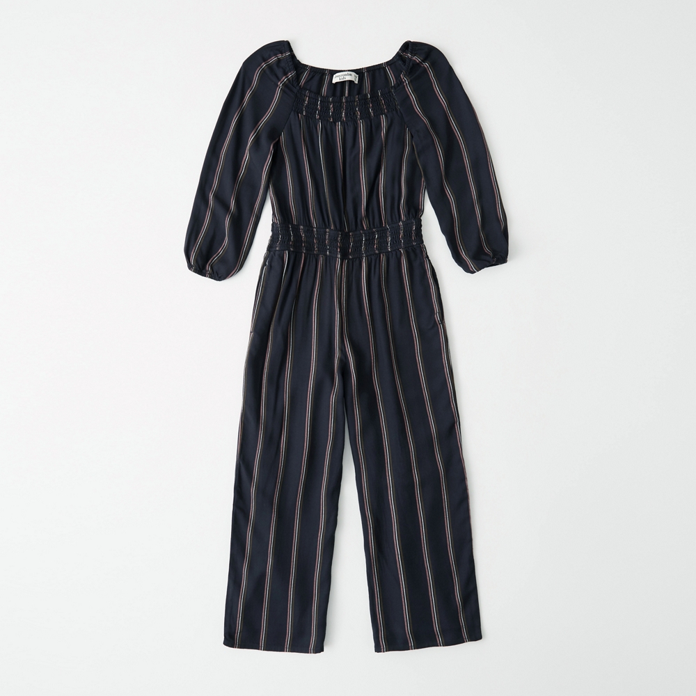 abercrombie smocked jumpsuit