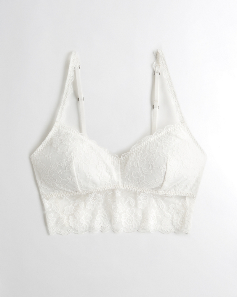 white bralette hollister