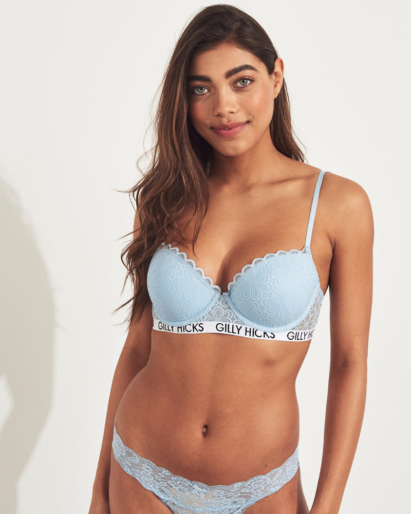 Girls Logo Push Up Balconette Bra Girls Clearance