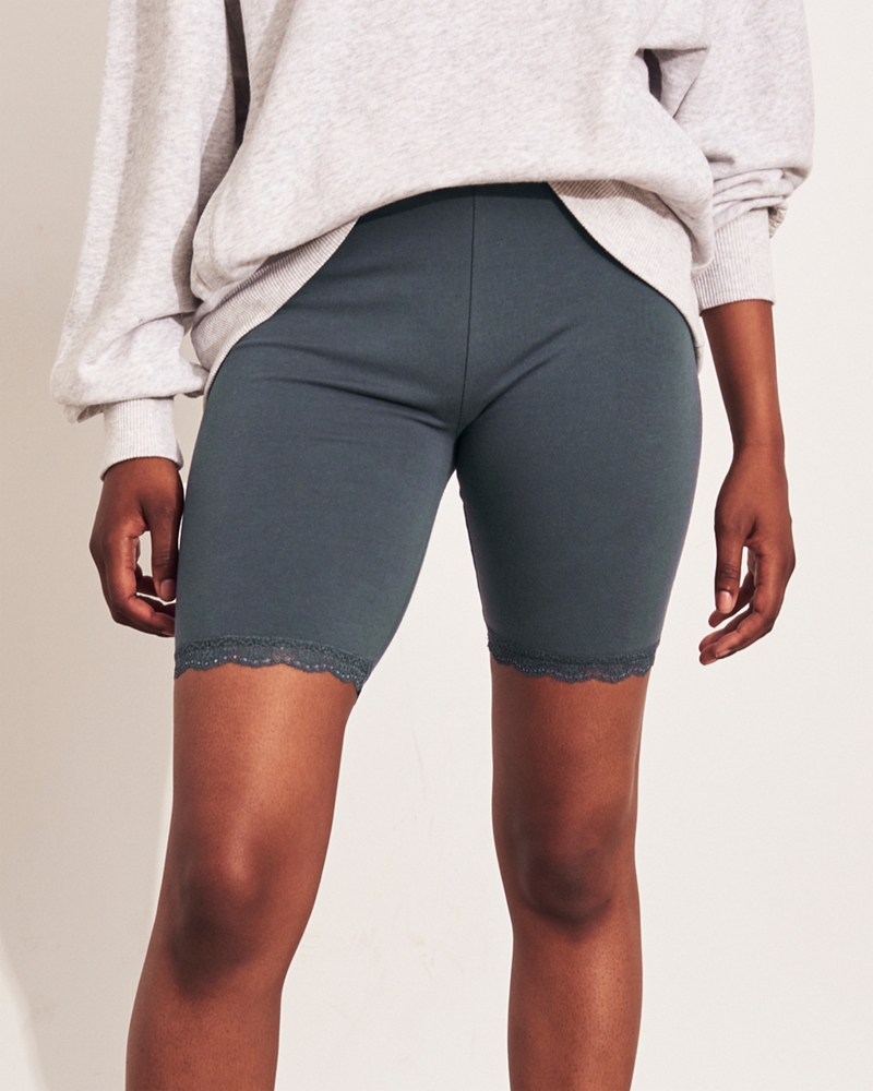 hollister low rise denim shorts