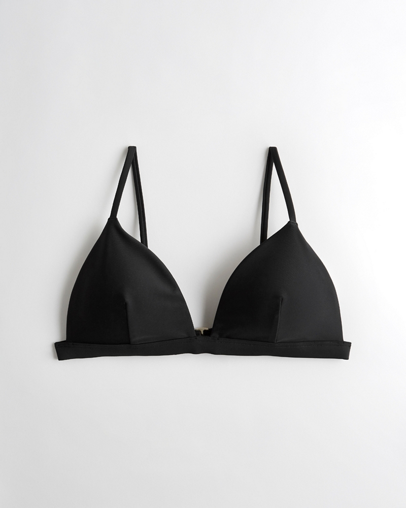 hollister black bikini top