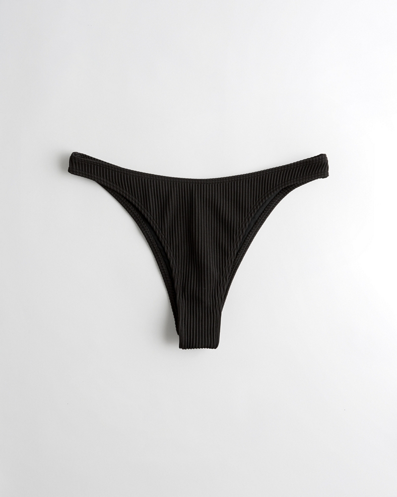 hollister black bikini bottoms