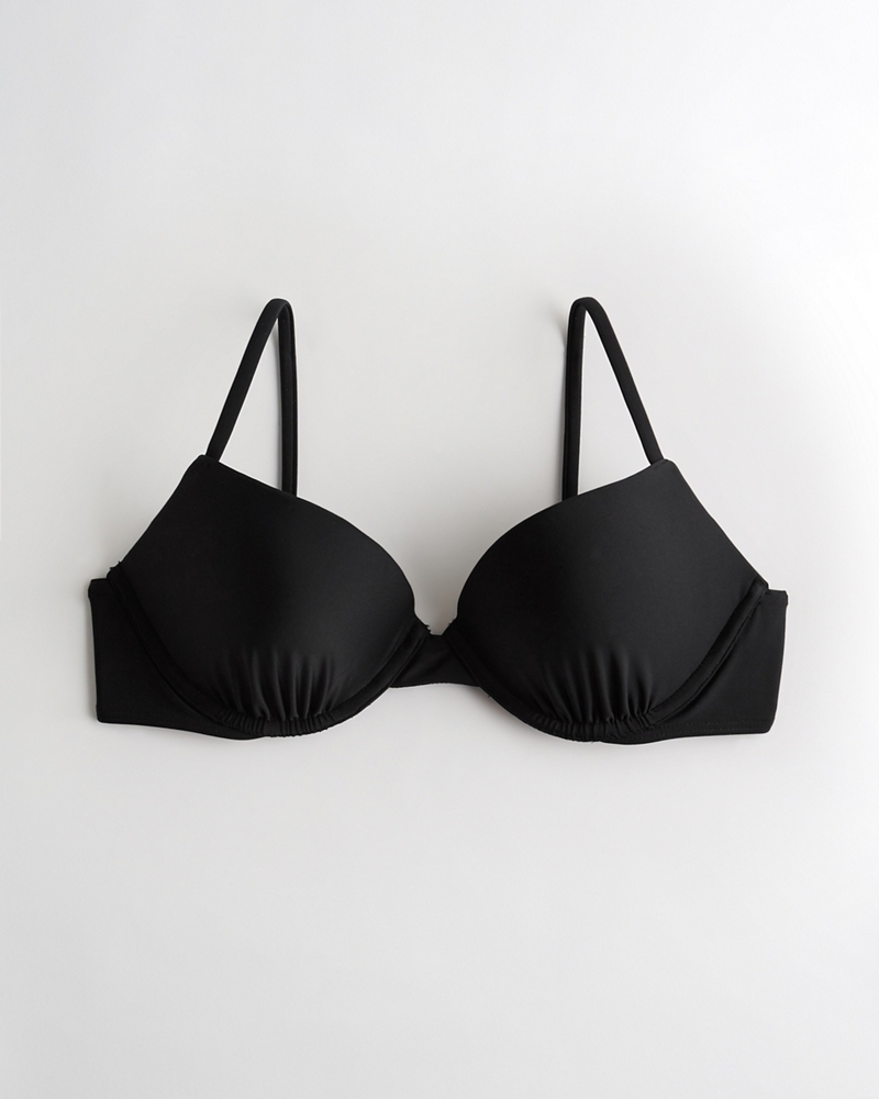black push up swim top