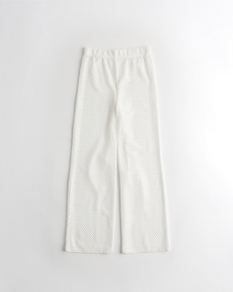 swim cover up pants white