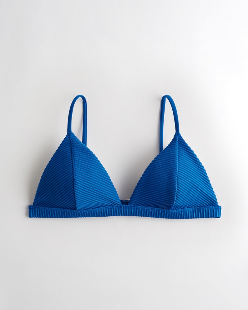 hollister triangle bikini top