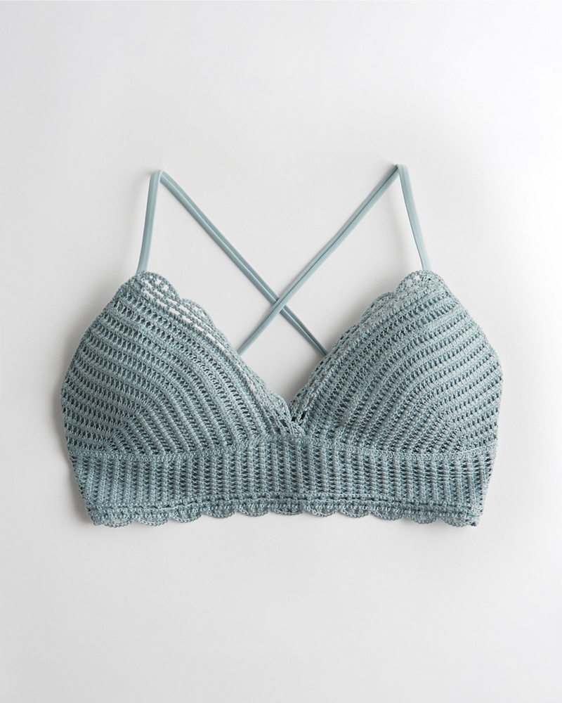 hollister crochet top