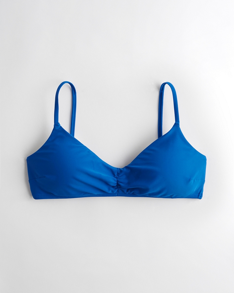 blue scoop bikini