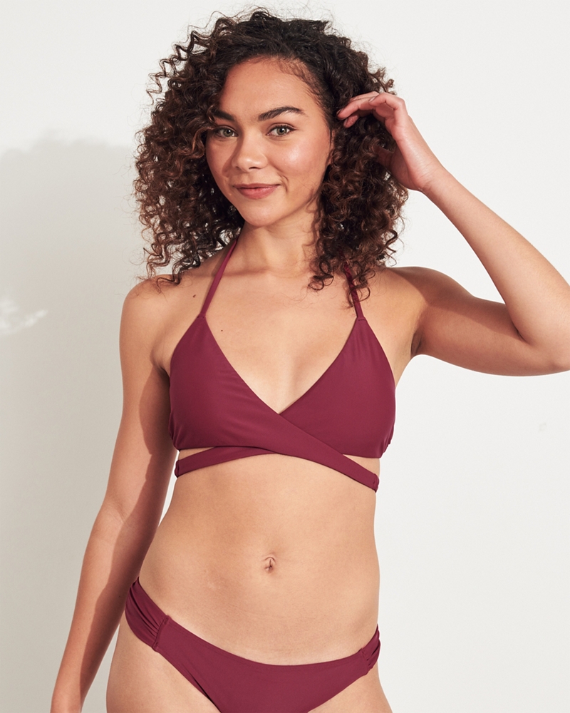 hollister wrap triangle bikini top