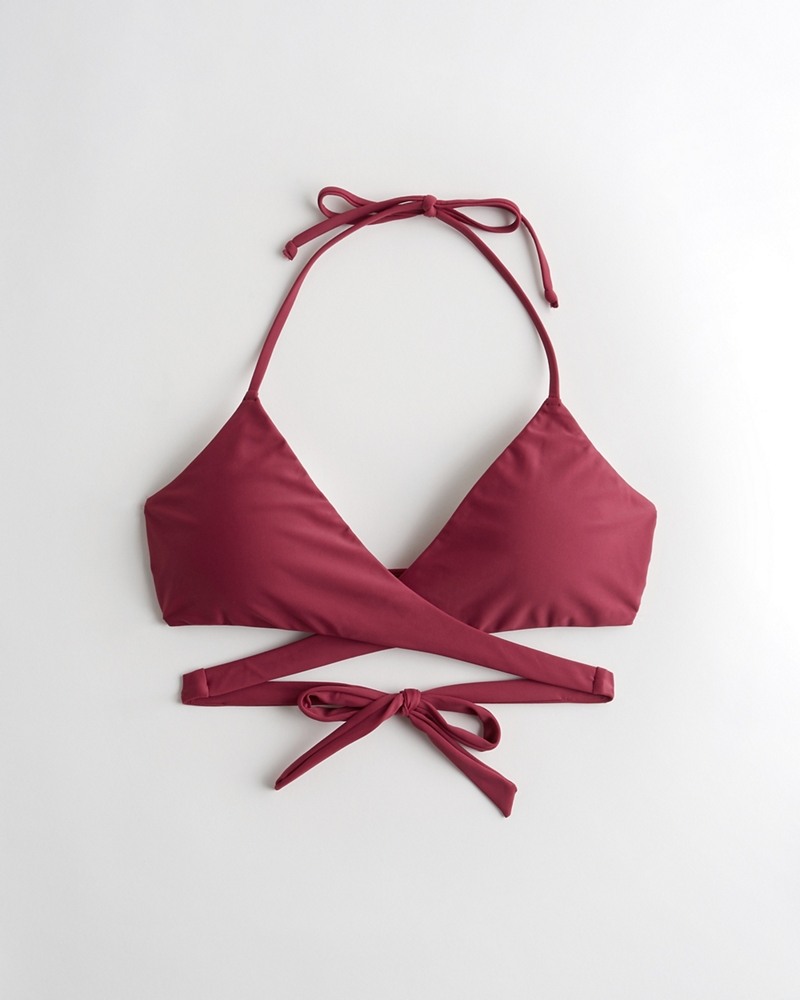 wrap triangle bikini top