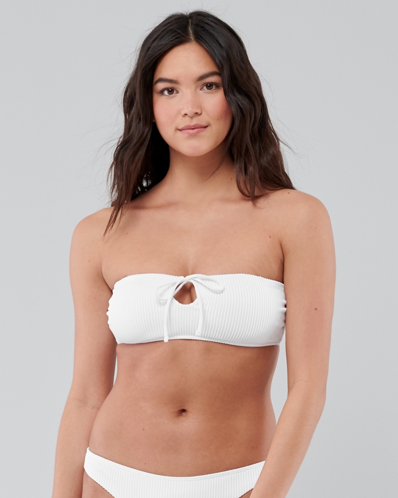 hollister white bandeau